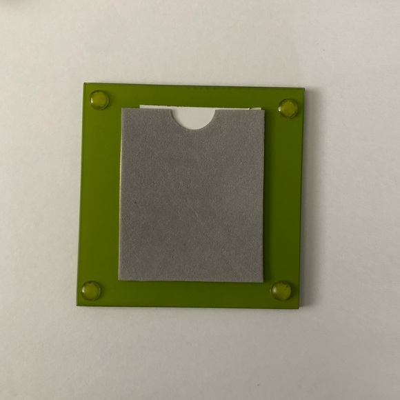 NEW Set of 4 Customizable Coasters Green - Picture 3 of 4